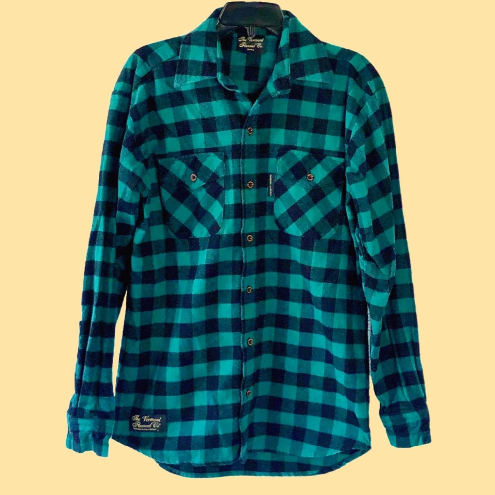 The Vermont Flannel Co Green Buffalo Check Classic Flannel